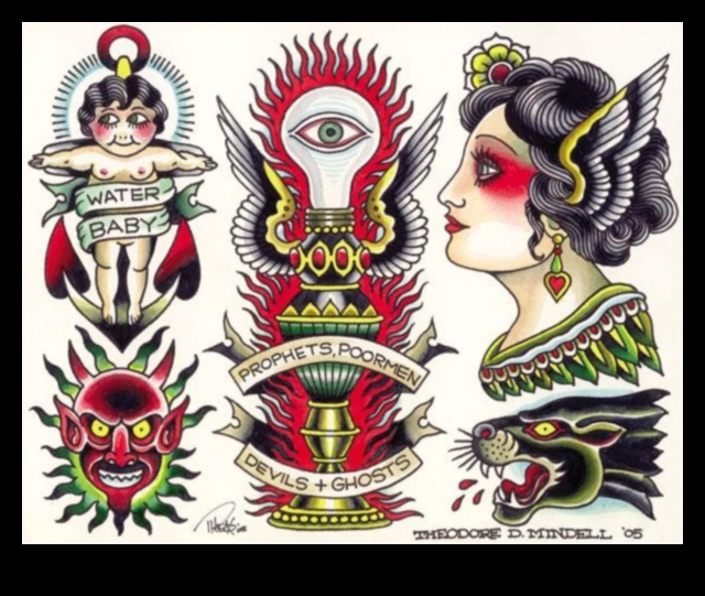 Classic Lines, Enduring Stories: Traditional Tattoo Wonders