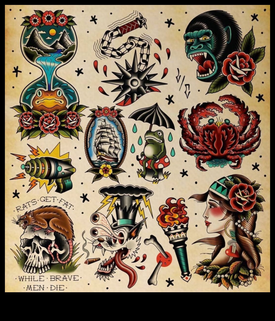 Classic Lines, Enduring Stories: Traditional Tattoo Wonders