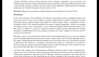 The Business Symphony: Ενορχηστρώνοντας την επιτυχία μέσω της διαχείρισης